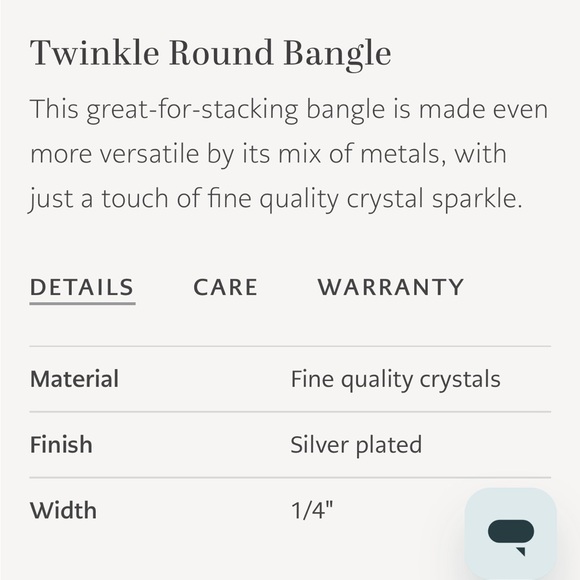 NWT Brighton Silver Bracelet with Crystal Accent - Picture 2 of 5